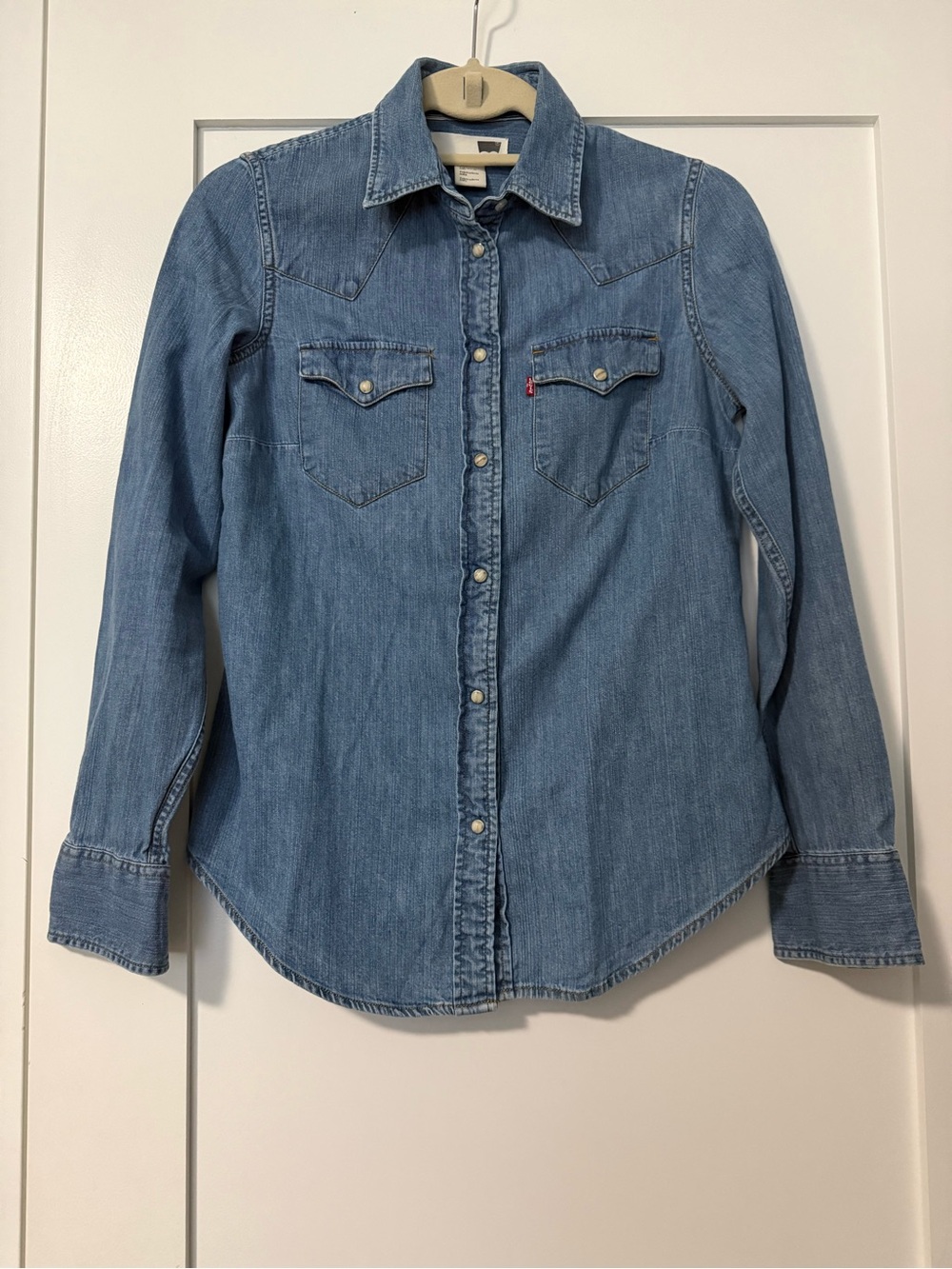 Levi's Slim Fit Denim Western Shirt Size S